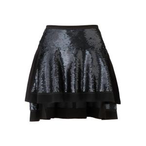 Onitsuka Tiger Секвинированная юбка Casual короткие юбки Women's Black