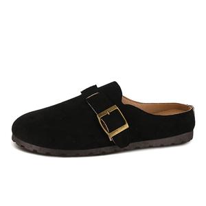 Medd Тихие, устойчивые к запахам и истиранию закрытые тапочки для женщин черные, цвет Black