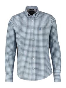 Клетчатая рубашка LERROS Regular fit Button Up Shirt, небесно-синий