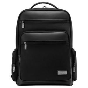 Samsonite Кожаный рюкзак средний мужской черный