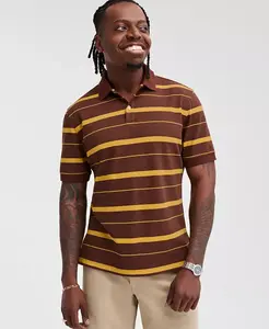 Мужская полосатая поло Fred Club Room, коричневый