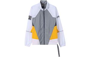 361° Тренч мужской Raw White/Cyan Brick Gray со стоячим воротником, тонкий Soft Shell