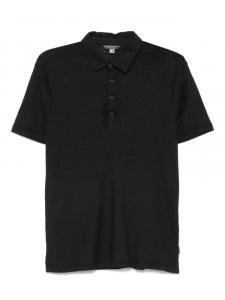 John Varvatos жаккардовая рубашка поло Alvaro, черный