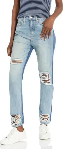 7 For All Mankind Женские джинсы Straight Fit Ankle Distressed - 50/50 Denim в цвете Seaward