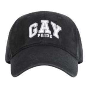 Balenciaga Хлопковая бейсболка унисекс черная