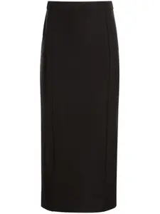 Габардиновая юбка макси Bally, черный