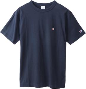 Мужская футболка Champion C3-P300Z/C3-X352L, короткий рукав, 100% хлопок, Classic Cotton USA, вышивка логотипа в одну точку, футболка с коротким рукавом, базовая модель, темно-синий
