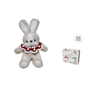 Плюшевая кукла Goodnight Bunny для детей старше 3 лет высотой 30 см ROUERXIONG, белый