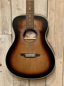 Акустическая гитара Luna Art Series Distressed Folk Vintage Brownburst, Help upport Small Business & Buy It Here !