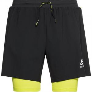 Шорты 2-в-1 Axalp Trail 6 дюймов Odlo, черный