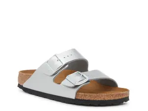 Сандалии Arizona Sandal Birkenstock, серебряный/металлик