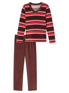 Пижама SCHIESSER, розовый/кроваво-красный/бордовый