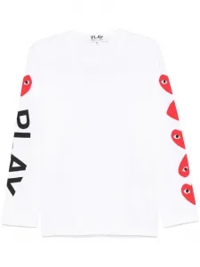 Футболка с принтом Comme Des Garçons Play, белый