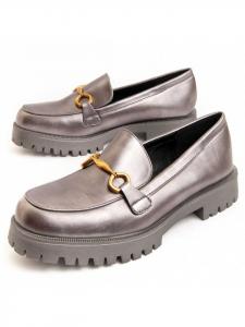 Montevita Мокасины Platform Macca3 серого цвета