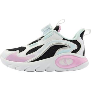 Детские кроссовки с низким верхом, устойчивые к скольжению и износу, для детей 3–7 лет QIAODAN, черный/белый