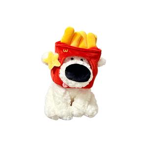 Плюшевая игрушка с большим носом в виде собаки с гамбургером и картошкой фри AIQINGCAOZHILIAN(WANJU)