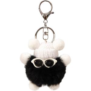 Бархатный small coal ball милый и креативный коллекционный игрушка плюш универсальный кулон 8см высота ROUERXIONG, черный