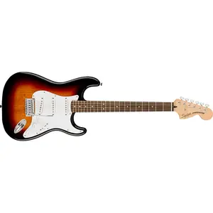 Гитара Fender Squier Affinity Stratocaster, гриф из лауреля, распыление 3-цветный санберст