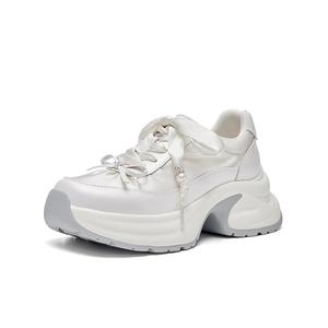 Высокие низкие массивные кроссовки women's beige HR, бежевый