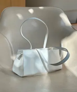 Трехслойная квадратная сумка через плечо (подходит для ПЭТ-бутылок объемом 500 мл) United Base, цвет White