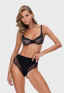 Бюстгальтер God Save Queens PLUNGE, Black