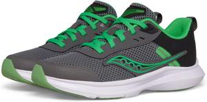 Кроссовки Saucony Kids Axon 3 Sneakers, цвет Grey/Green