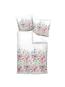 Постельное белье красного, серебристого и розового цветов Janine, 135 x 200 + 80 x 80 см