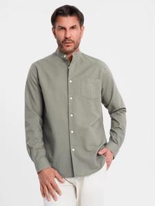 Рубашка на пуговицах классического кроя Ombre, хаки