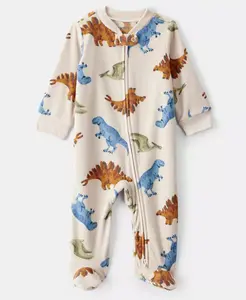 Детский комбинезон на молнии для сна и игр Carter'S, загар/бежевый