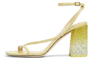 Артикул 85 Сандалии на одной бретели Женские Желтый Jimmy Choo