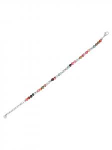 Adeliás Женский браслет из нержавеющей стали, 17 см, серебристый