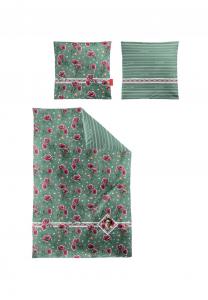 Зелёный комплект постельного белья Mako-Satin Playa 8580 Irisette, 30