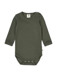 Müsli Боди с длинными рукавами темно-зеленого цвета