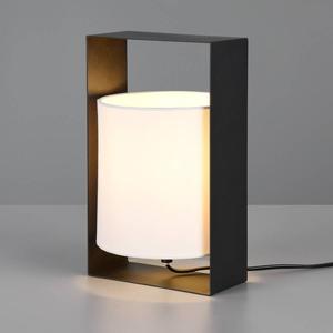 Настольная лампа Reality Leuchten Pail, смешанная ткань / утюг - 1-световой - черный / белый