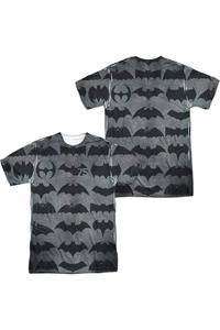 Футболка с коротким рукавом из полиэстера для взрослых с символами Batman 75 (принт спереди/сзади) Gildan, белый