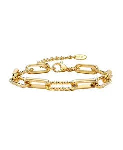 Регулируемый браслет-скрепка Sienna, составной Hollywood Sensation, gold