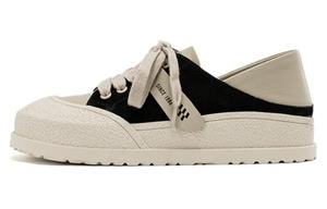 Кеды, скейтборд обувь женская низкая черный/коричневый Aokang