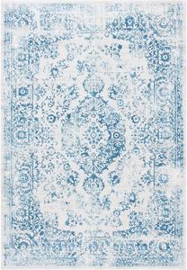 Ковер SAFAVIEH, 77 x 122 см, Princeton Collection, Blue & Beige, винтажный дистресс-дизайн, не линяет и прост в уходе, идеален для помещений с высокой проходимостью: прихожая, гостиная, спальня (PRN713M)