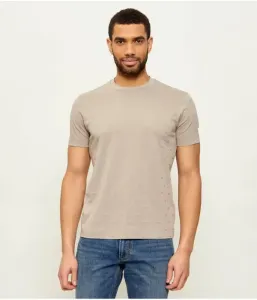 Футболка slim fit Emporio Armani, бежевый