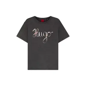 Футболка с коротким рукавом HUGO Damacia 5 10268981 01, черный