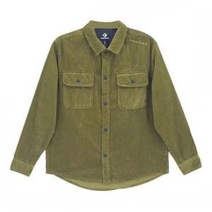 Куртка overhead shirt jacket 'olive green' Converse, зеленый