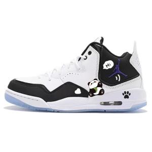 Баскетбольные кроссовки Courtside 23 Vintage унисекс среднего размера, черный/белый Jordan