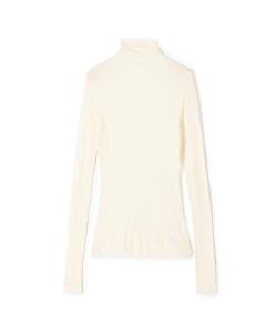 Пуловер с высоким воротником из смеси хлопка и кашемира, ребристая резинка, WVA3942