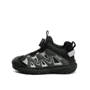 Низкие детские беговые кроссовки Black Gray Kids' Jeep, Obsidian Black/Mystical Cloud Gray