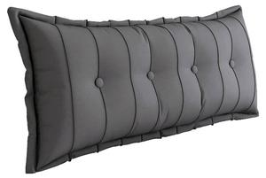 Большая декоративная подушка для кровати Vercart, Polyester, серый - 140 х 50 х 8 см