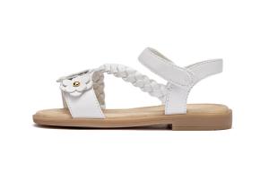 Сандалии для девочек, противоскользящие, износостойкие, дышащие, легкие, детские DAVE&BELLA, белый