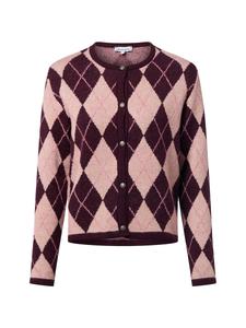 Вязаный кардиган MORE & MORE, Dusky Pink/Mottled Pink/Wine Red