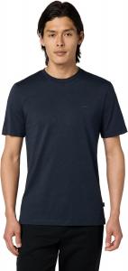 Мужская хлопковая футболка BOSS с круглым вырезом и маленьким логотипом, Basic Navy