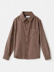 Детская рубашка Coen с длинными рукавами из вельвета Mango, Medium Brown
