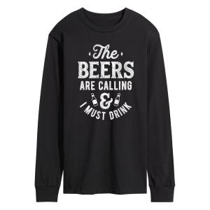 Мужская футболка с длинным рукавом The Beers Are Calling Licensed Character